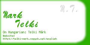 mark telki business card